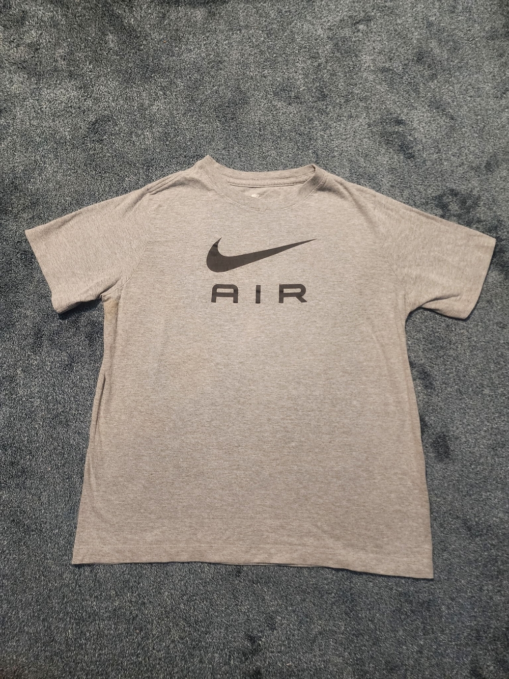 Nike Gray Short-Sleeve AIR Logo Tee